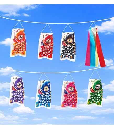 Amazon | 鯉のぼり 金太郎 手描き 高儀 5.4Mセット 堺五月鯉織
